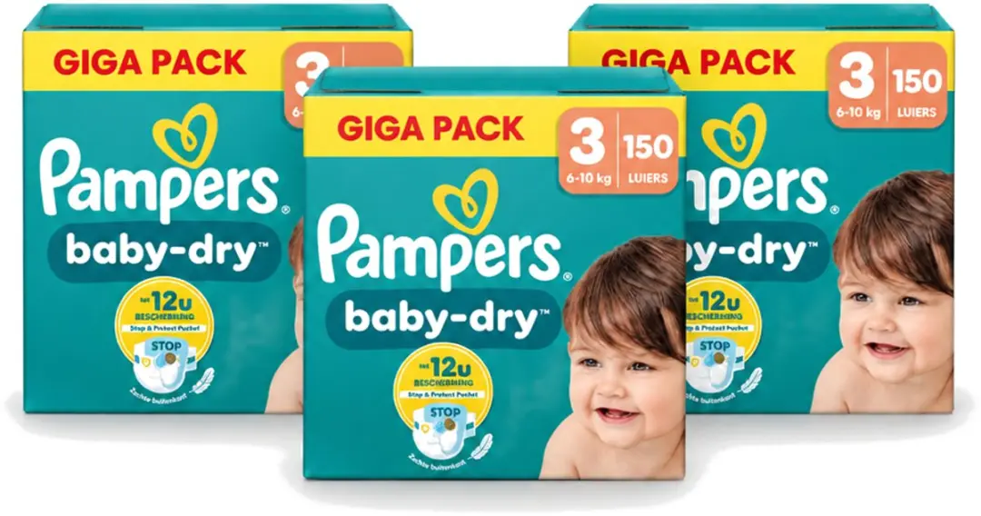 3 x Pampers