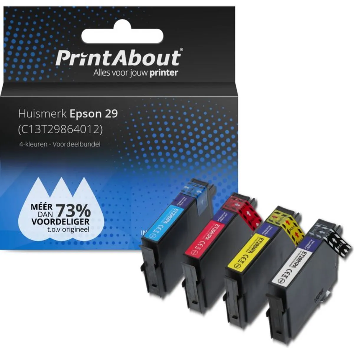PrintAbout Inktcartridge C13T29864012-PA2 4-kleuren