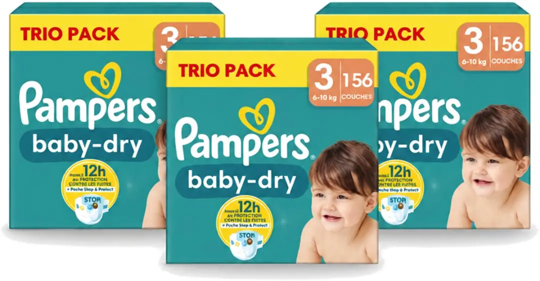 3 x Pampers