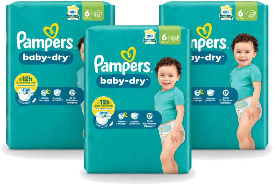 3 x Pampers