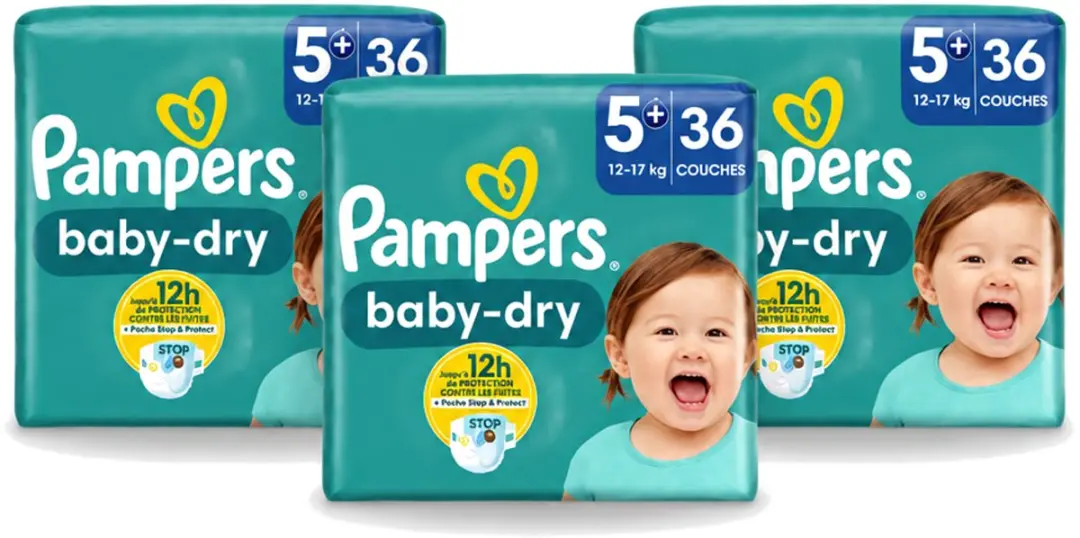 3 x Pampers