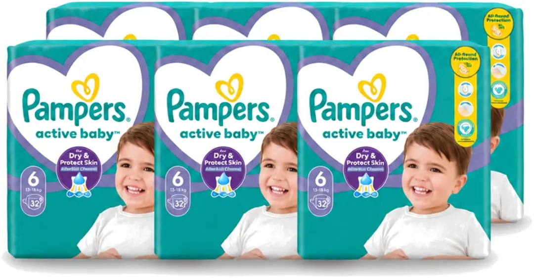 6 x Pampers