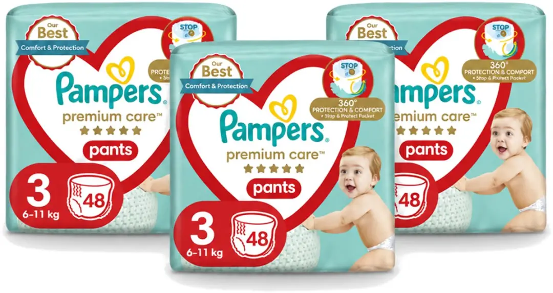 3 x Pampers