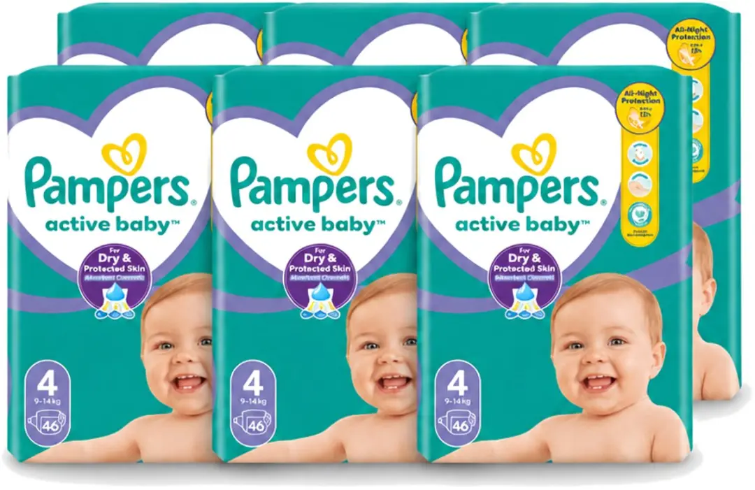 6 x Pampers