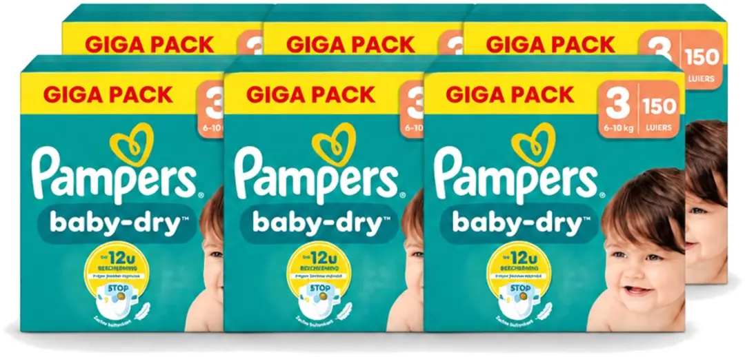 6 x Pampers