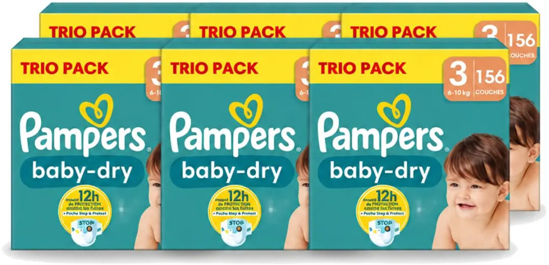 6 x Pampers