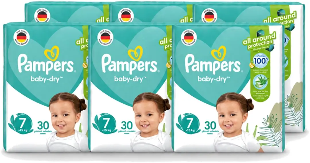 6 x Pampers