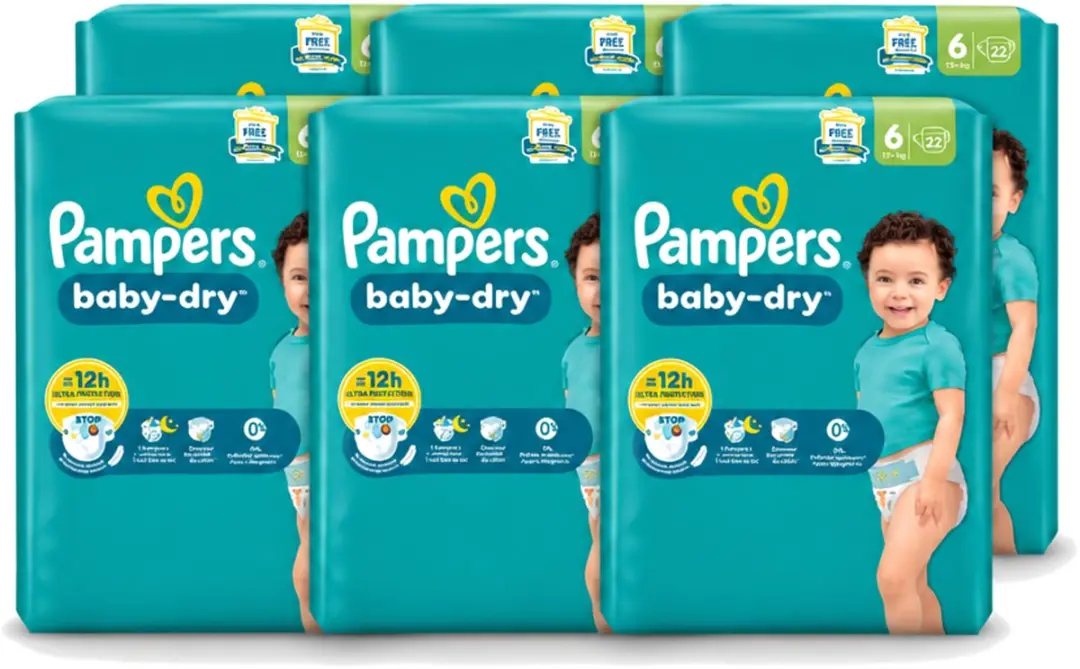 6 x Pampers