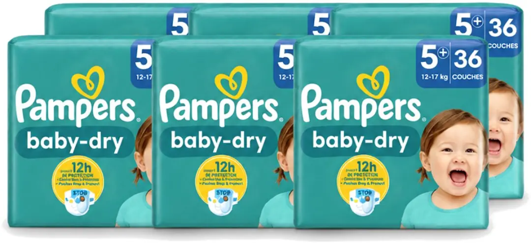 6 x Pampers
