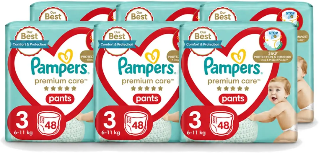 6 x Pampers