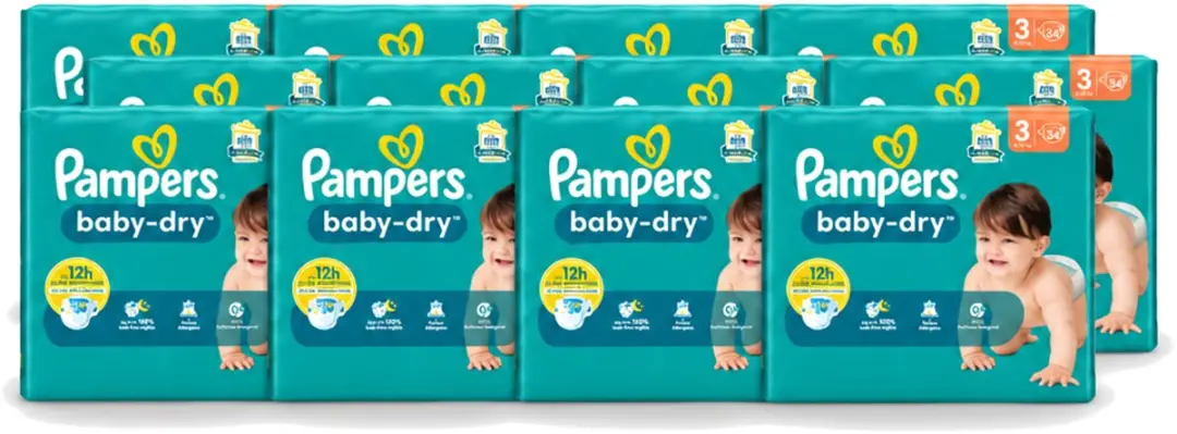 12 x Pampers