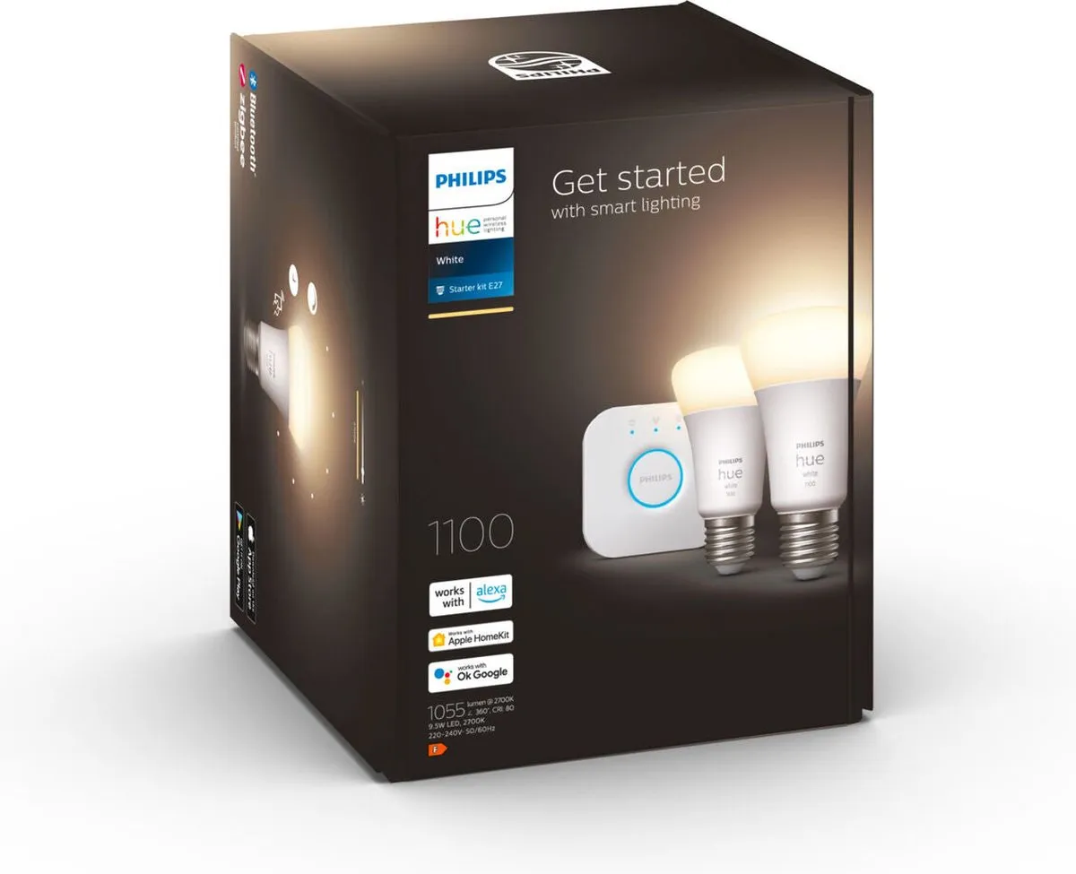 Philips Hue E27 Smart Gloeilamp 10W - Wit