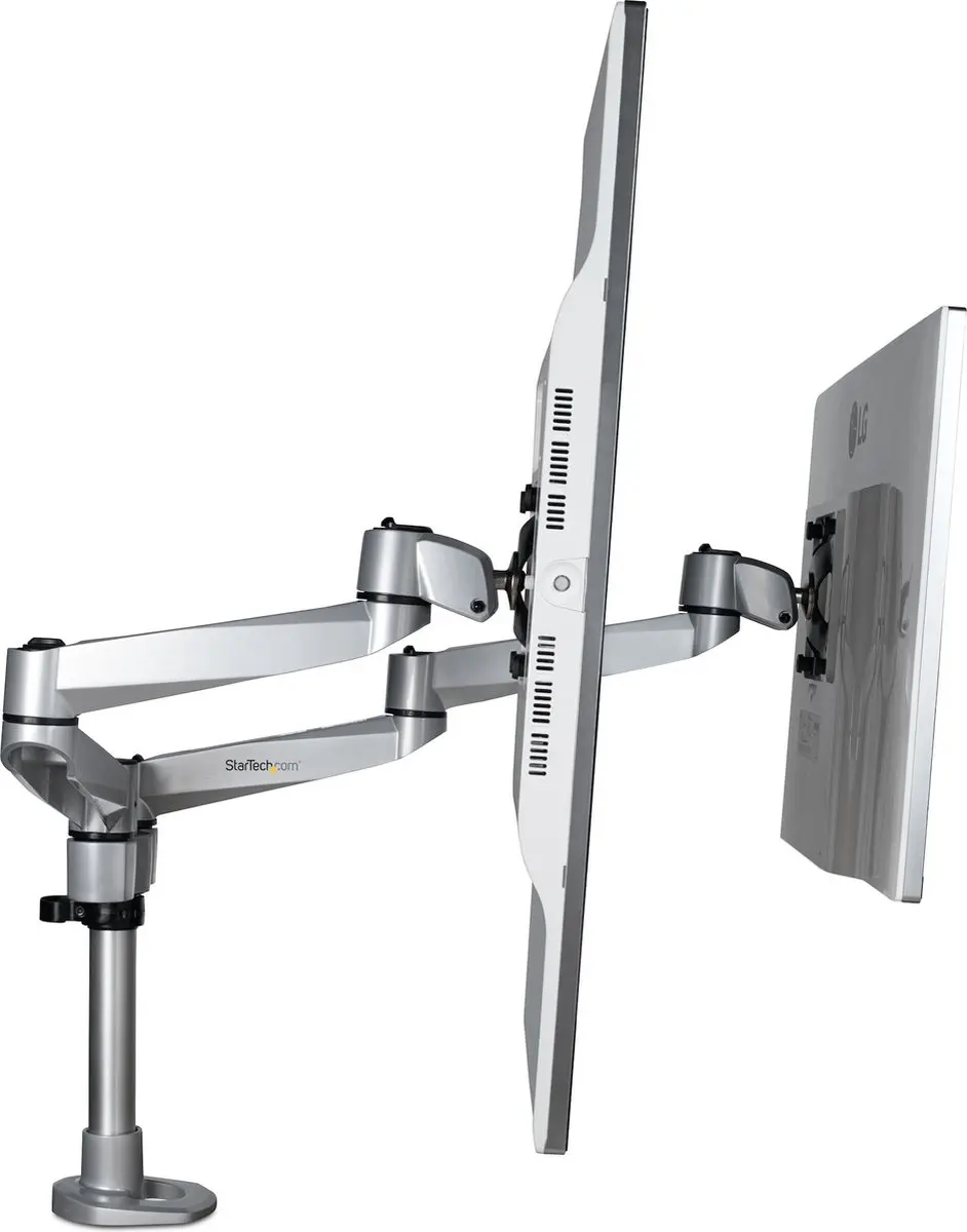 Startech ARMDUALPS Dual Monitor Arm - Grijs - afbeelding 4 van 6