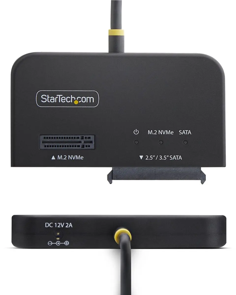 Startech USB31CSAT3M2E USB-C/USB-A Adapter - 10Gbps - M.2 NVMe & 2.5/3.5in SATA - Zwart - afbeelding 5 van 6
