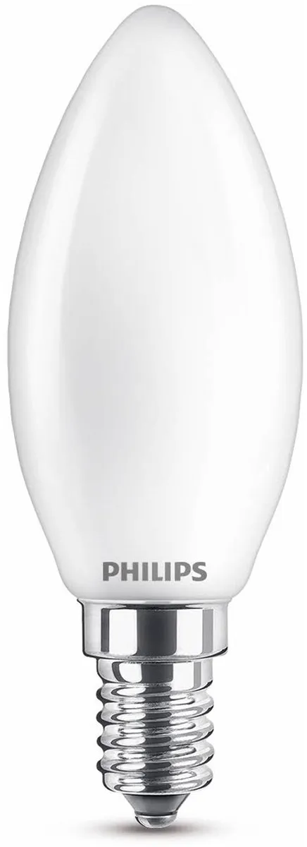 Philips LED Kaarslamp E14 6.5W Koelwit Mat