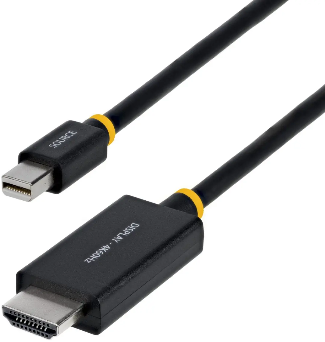 Startech 2M-MDP-HDMI2-4K60 Mini DisplayPort naar HDMI Adapter - Zwart