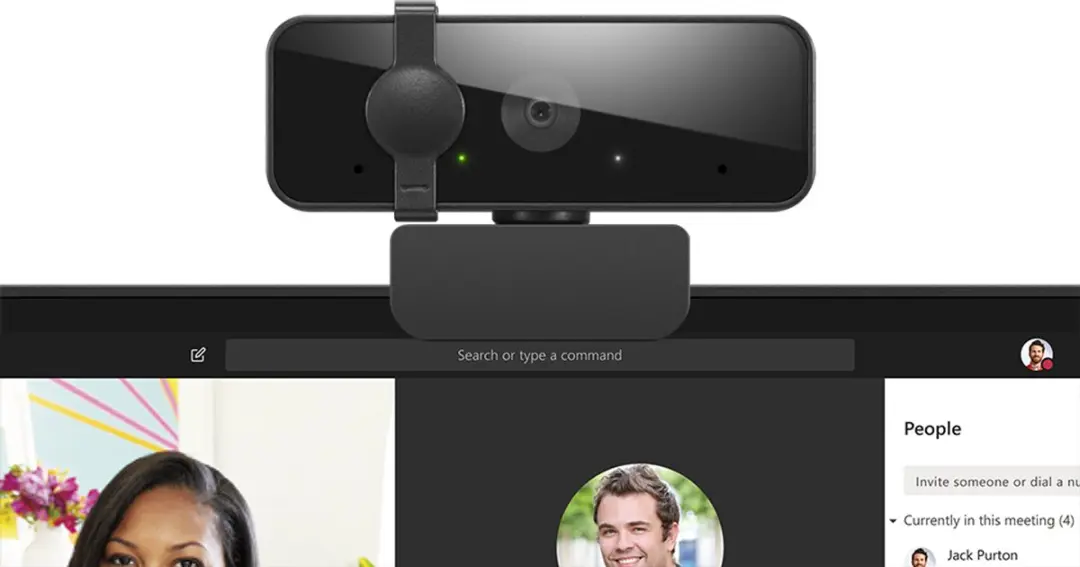 Lenovo Essential FHD Gen2 Webcam 4XC1S15018 - Zwart - afbeelding 2 van 6
