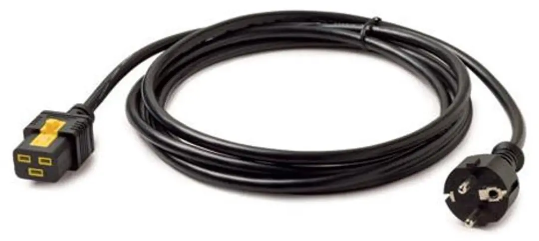 APC IEC C19 naar CEE 7/7 Voedingskabel 16A 3m - Zwart - afbeelding 2 van 2