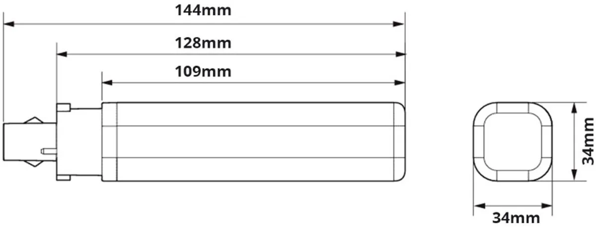 Philips LED PLC HF Corepro 6.5W 600Lm G24q-2 - Mat - Warm Wit