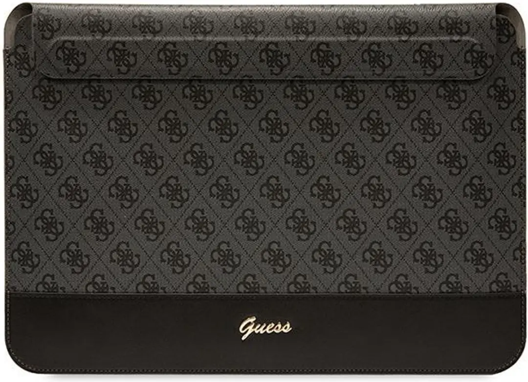 GUESS GUCS14PS4SGK Hoesje 13" - Zwart/Gestreept - Metaal