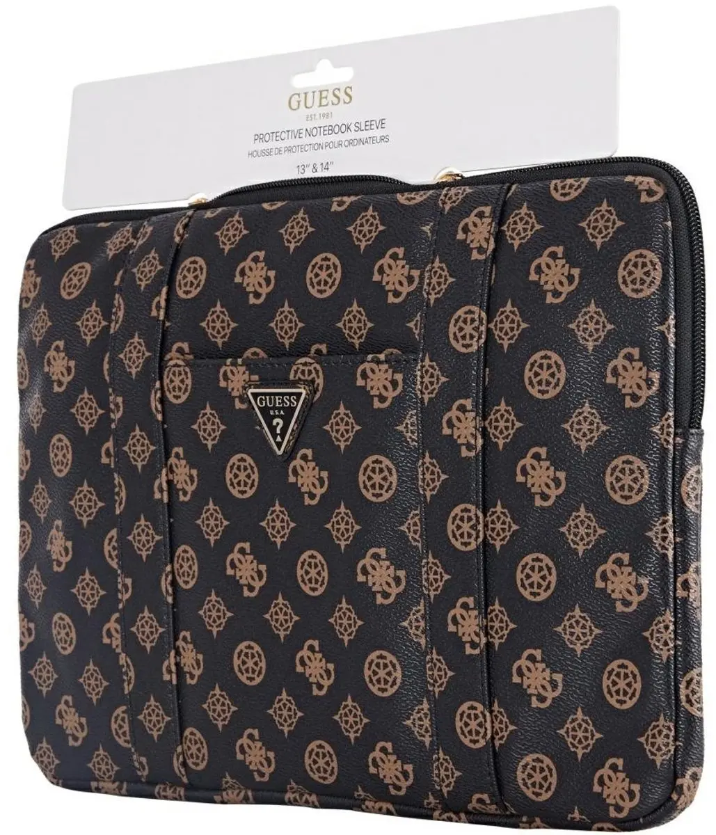 Guess Laptophoes Peony 13 inch - Zwart