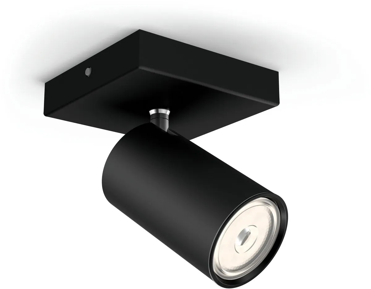 Philips Kosipo Opbouwspot 1-lichts - Zwart - afbeelding 6 van 6