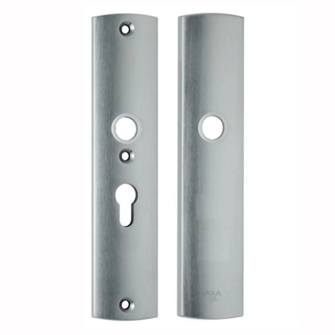AXA 6660 Veiligheidsschild Curve Buitendeur 72mm - Zilver - afbeelding 3 van 6