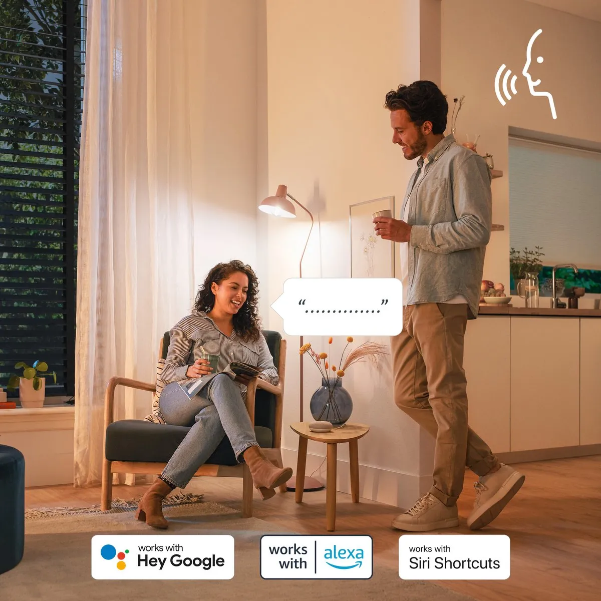 Philips Smart LED E27 8W 806lm Warm Wit Mat