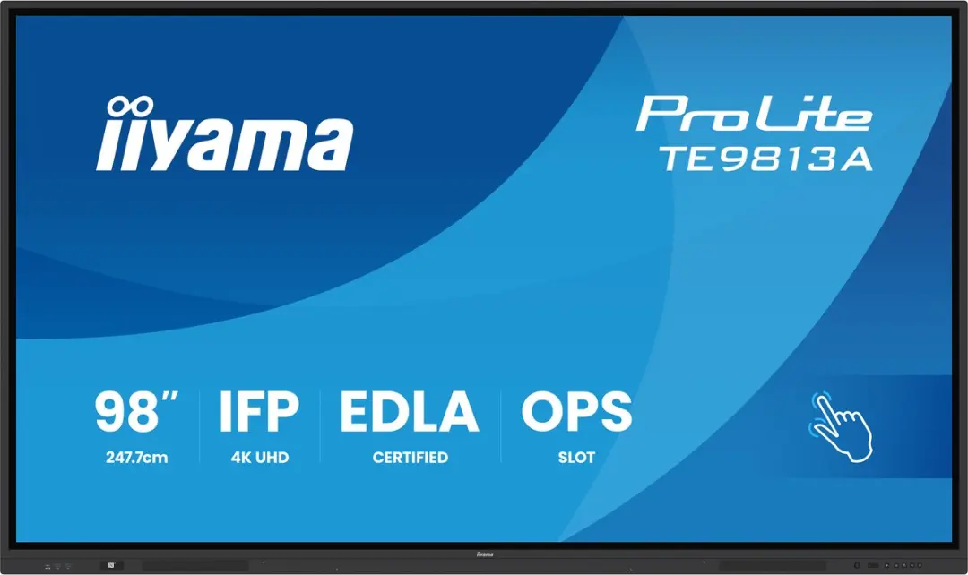 iiyama TE9813A-B2AG Beeldkrant 2,48m - 4K Touchscreen - Android - Zwart - afbeelding 6 van 6