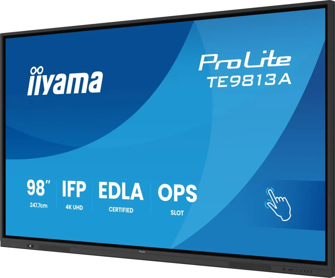 iiyama TE9813A-B2AG Beeldkrant 2,48m - 4K Touchscreen - Android - Zwart - afbeelding 5 van 6