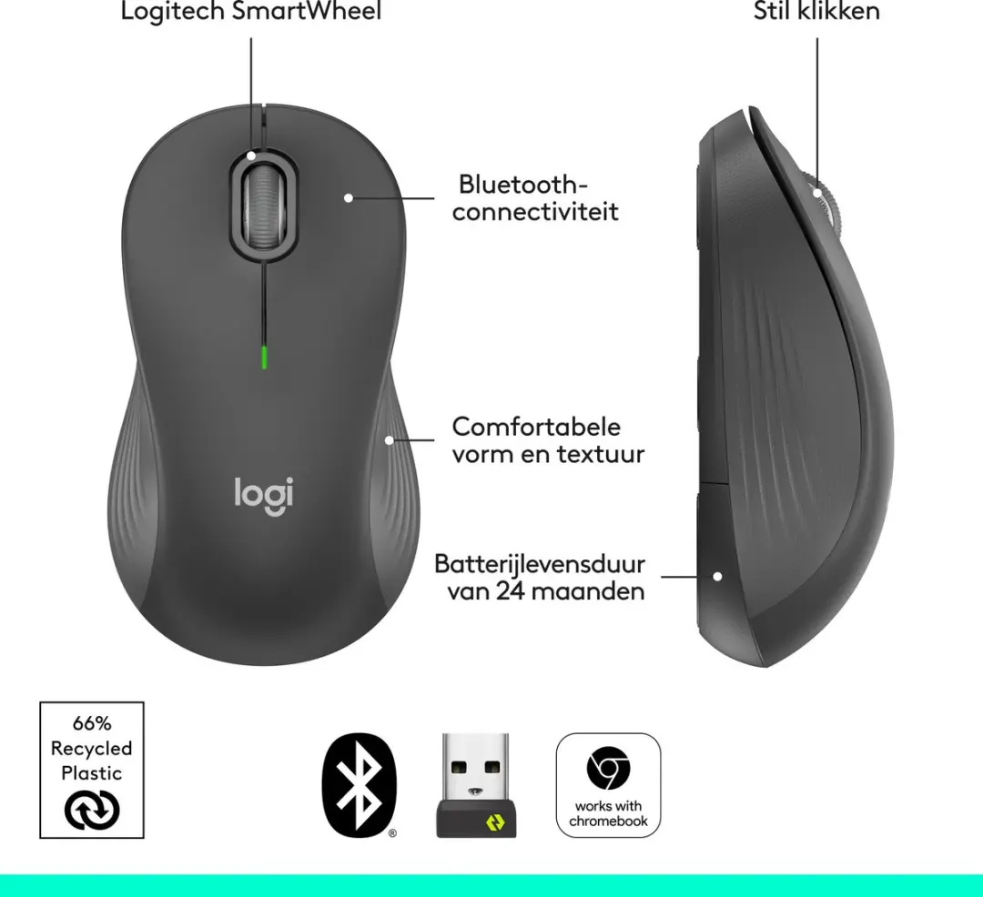 Logitech Signature M550 L 910-007187 Draadloze Muis - Zwart - afbeelding 6 van 6