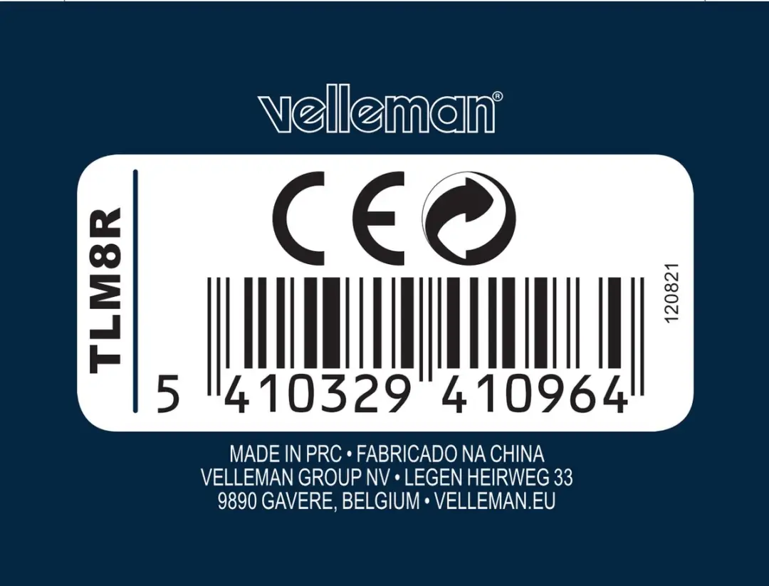 Velleman TLM8R Meetsnoer Banaanstekker 4mm - 100cm Rood