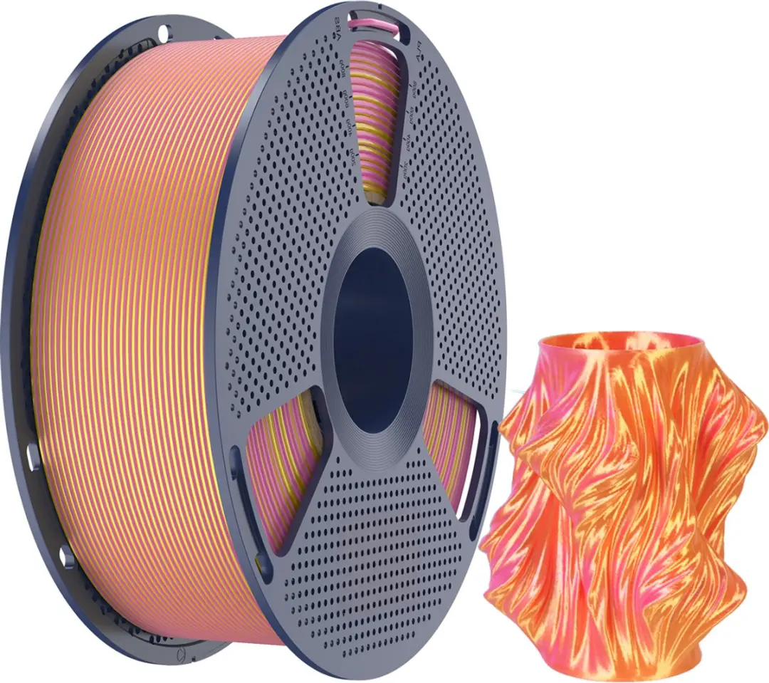 SUNLU PLA+ Silk Dual Color Roze Goud Filament 1,75mm