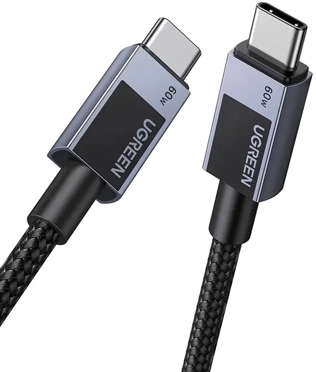 Ugreen USB-C naar USB-C Kabel 60W PD 2m - Transparant