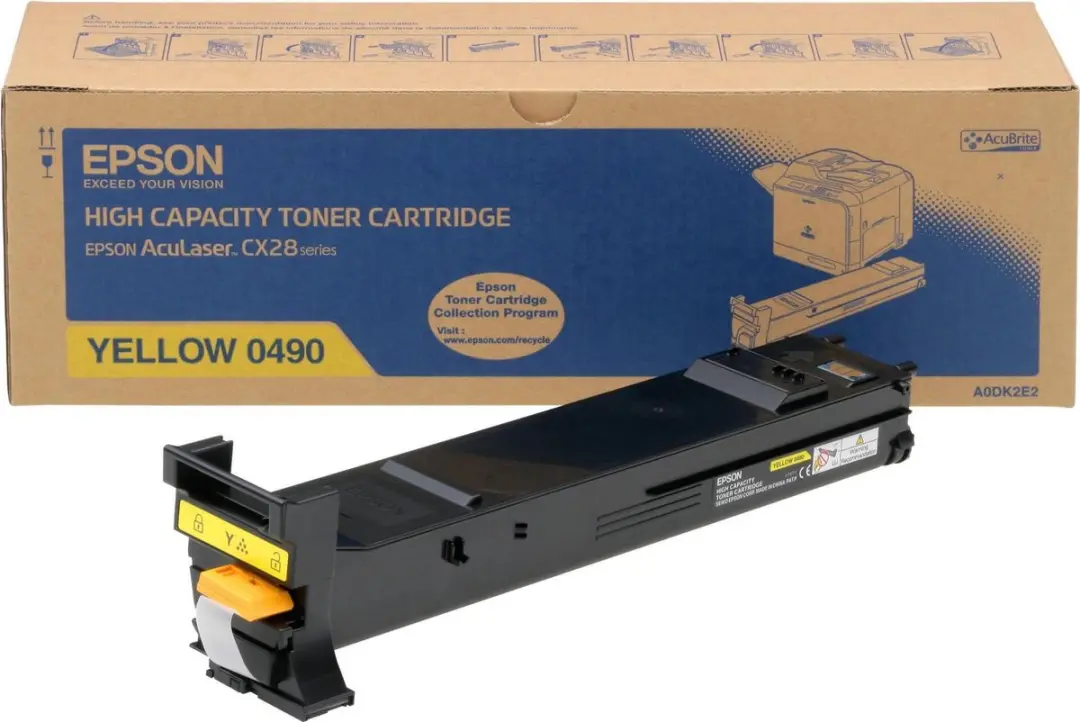 Epson C13S050490 Toner Geel - 8000 Pagina's