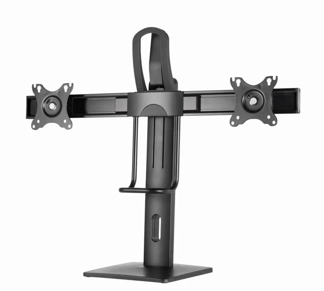Gembird MS-D2-01 Dubbele Monitorstandaard - Zwart - afbeelding 4 van 6