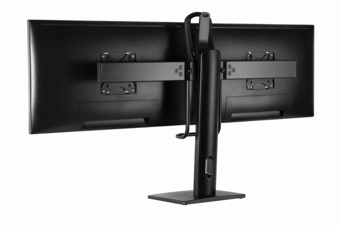 Gembird MS-D2-01 Dubbele Monitorstandaard - Zwart - afbeelding 2 van 6