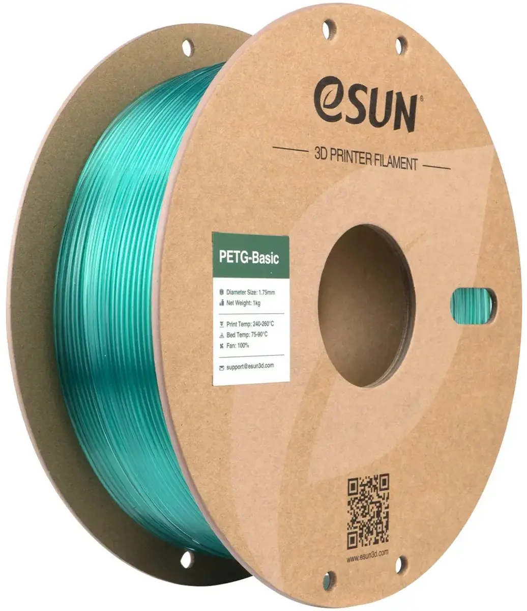 eSUN PETG-Basic Transparant Lichtgroen Filament 1.75 mm