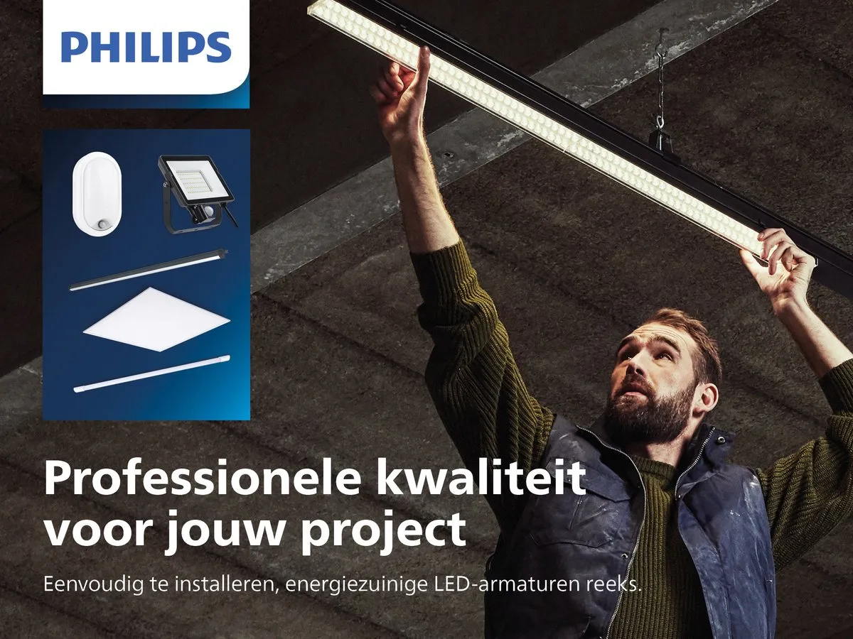 Philips ProjectLine Schijnwerper 30W Warmwit - Zwart