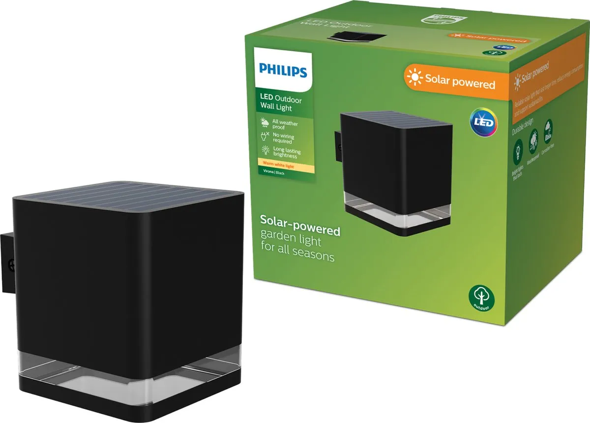 Philips Virona Zonne Wandlamp Warm Wit 1.8W