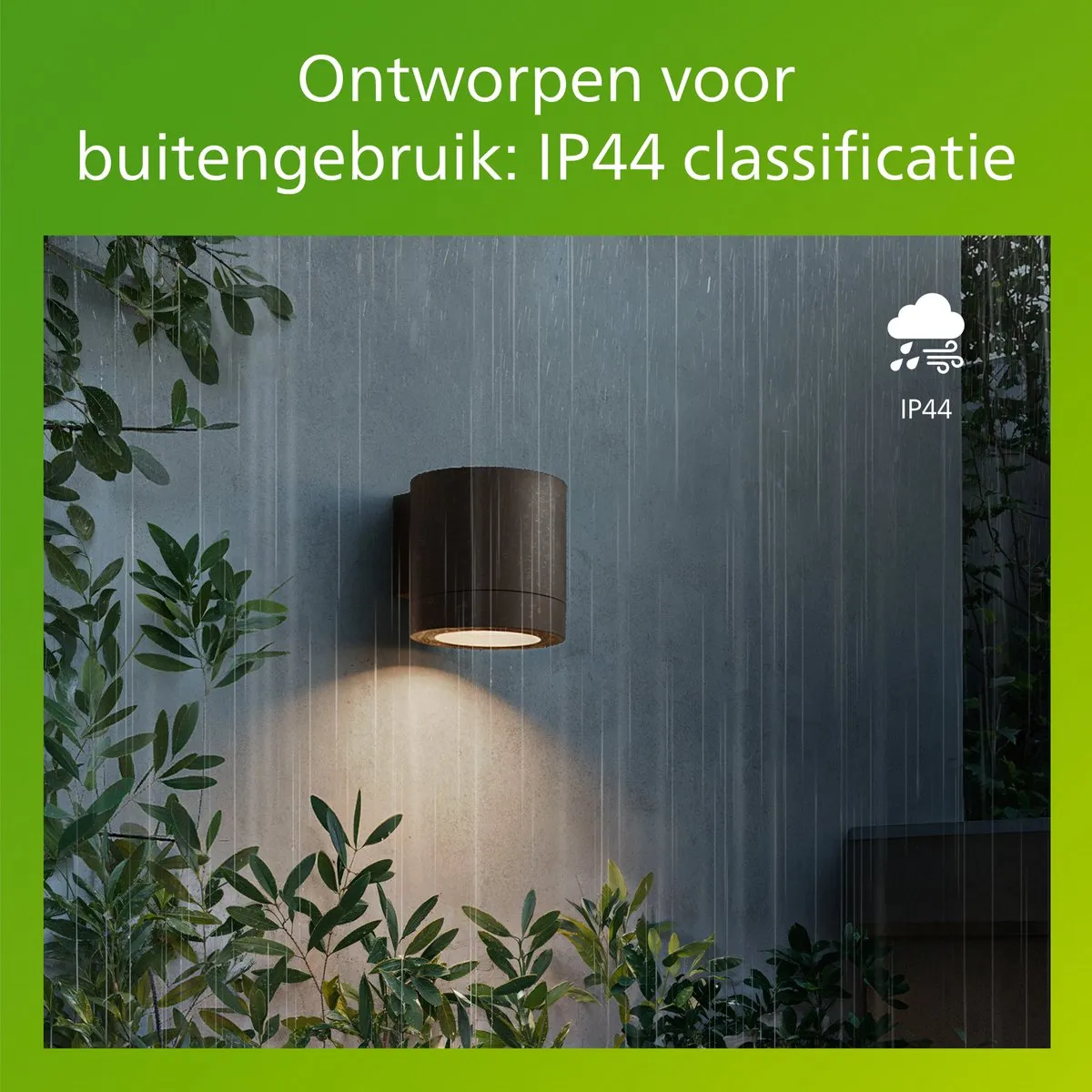 Philips Fylx Wandlamp GU10 IP44 - Bruin