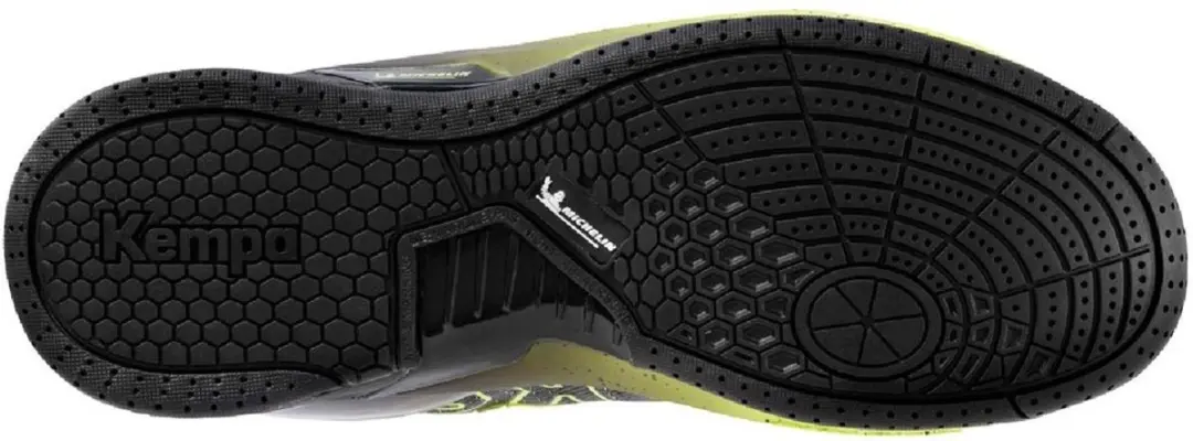 Kempa Attack Mid Handbalschoenen 2008670 - Maat 7.5 - Zwart/Fluo Geel - afbeelding 6 van 6