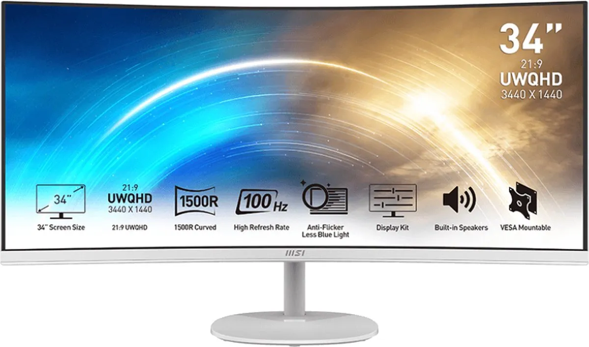 MSI MP341CQ Monitor 34 inch