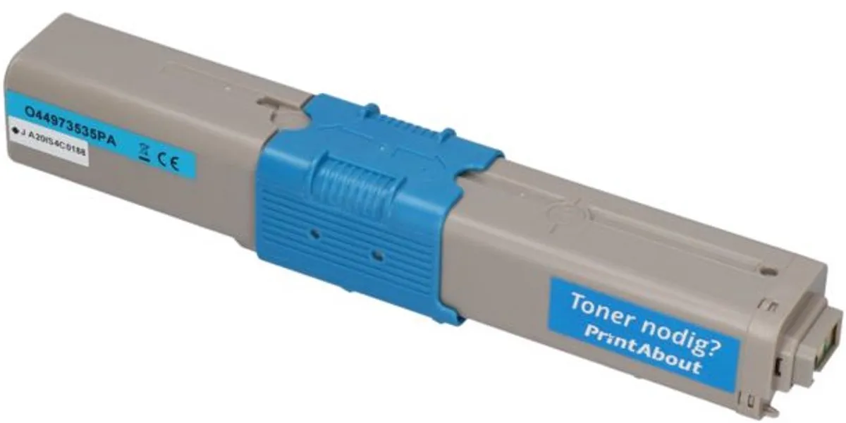 PrintAbout OKI 44973535 Toner Cyaan - 1.850 Pagina's