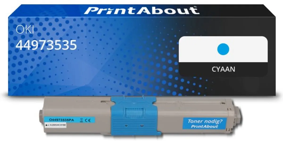 PrintAbout OKI 44973535 Toner Cyaan