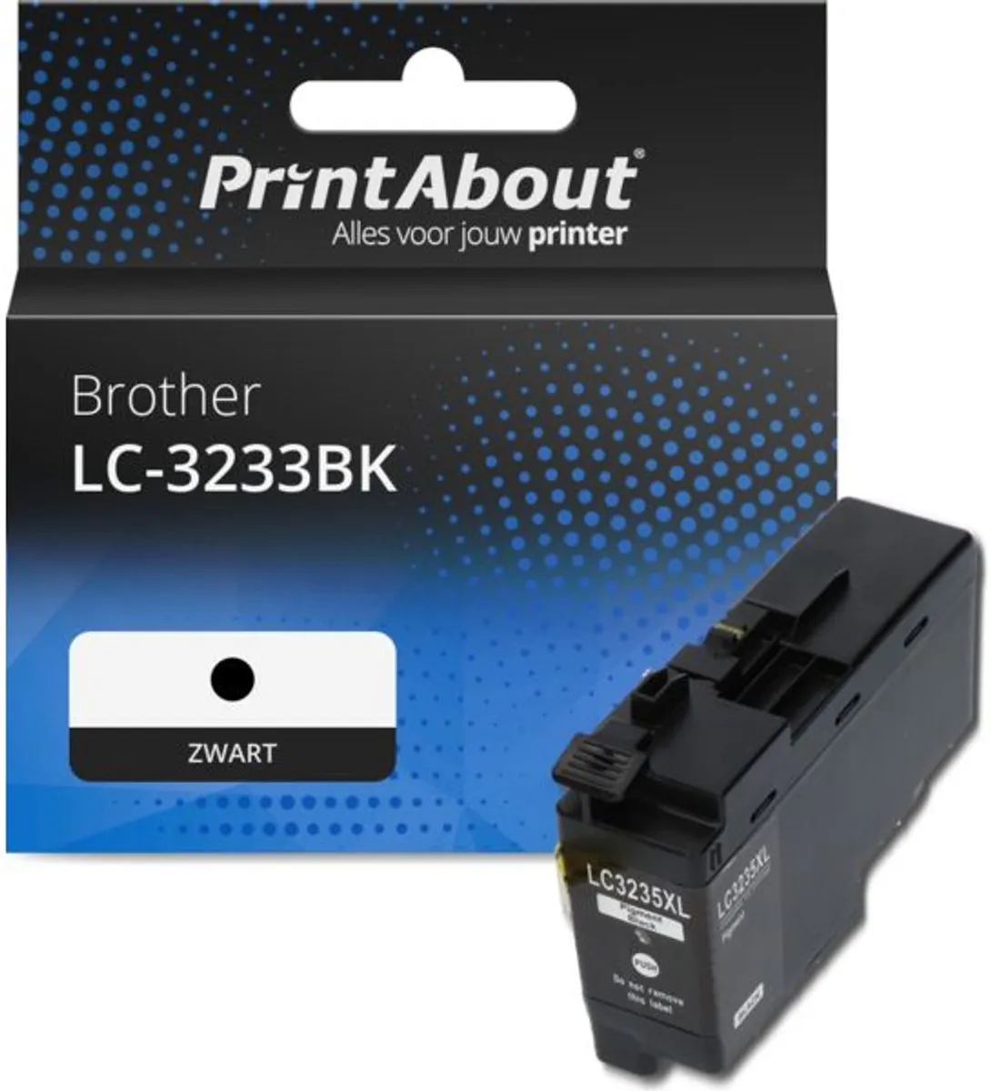 PrintAbout LC-3233BK Inktcartridge Zwart