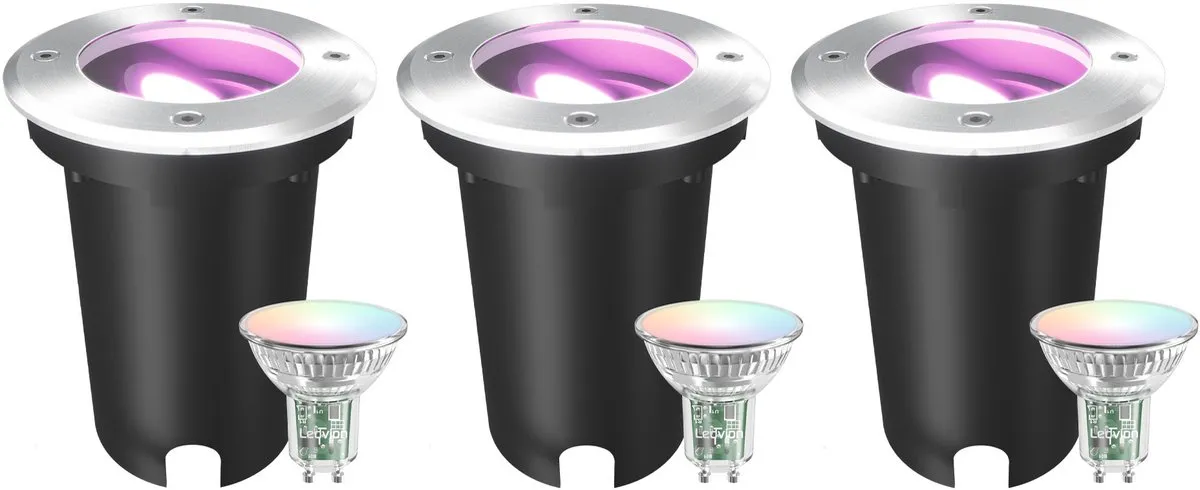 LEDVION Smart LED Grondspot RGB+CCT 4,9W