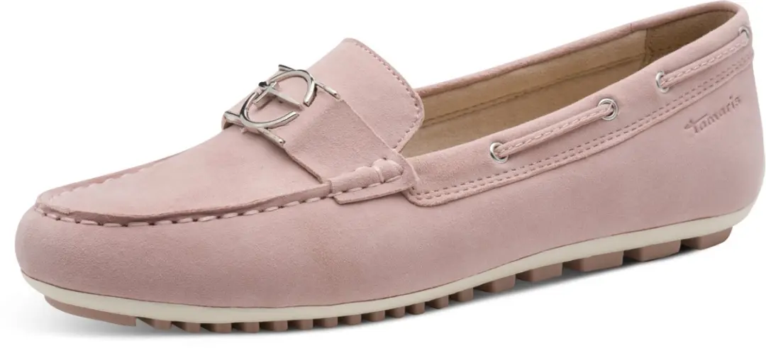 Tamaris dames slip-on schoen 1-24630-44-521 Moccassin damesschoenen leer Roze