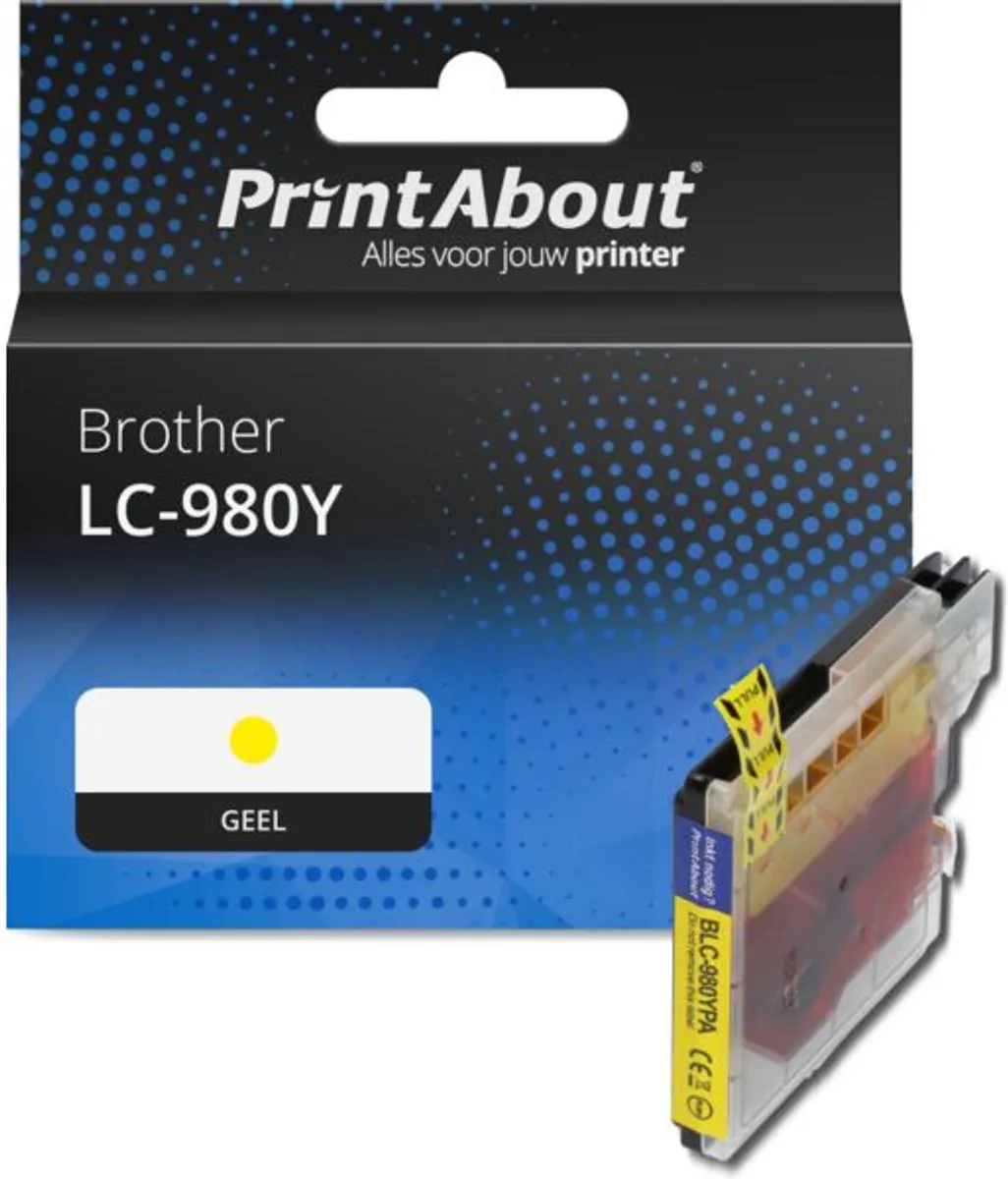PrintAbout LC-980Y Inktcartridge Geel