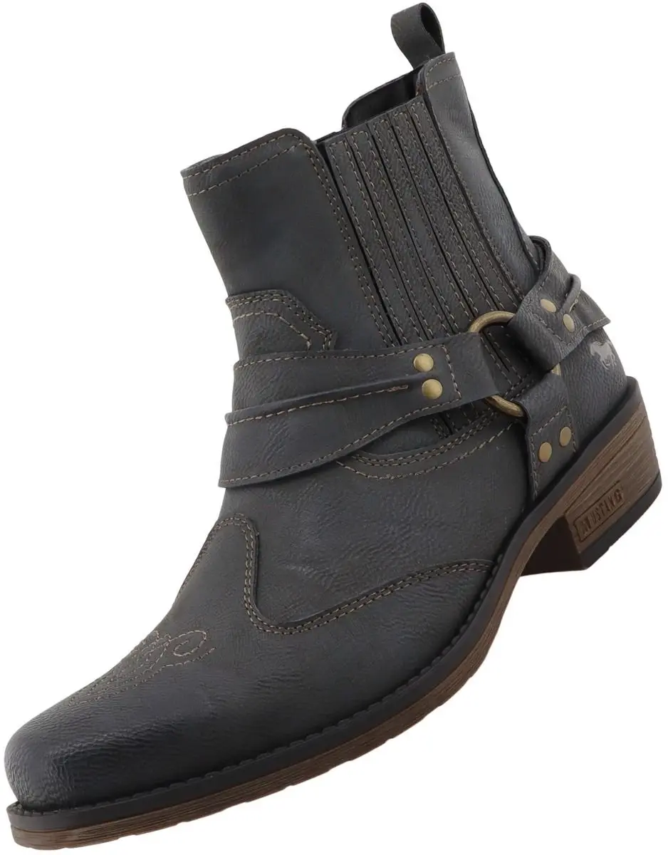 Mustang heren westernlaarsjes grijs 36M0031001